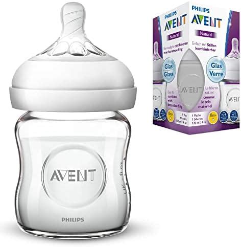 Amazon.com : Philips AVENT Glass Natural Baby Bottle with Natural.